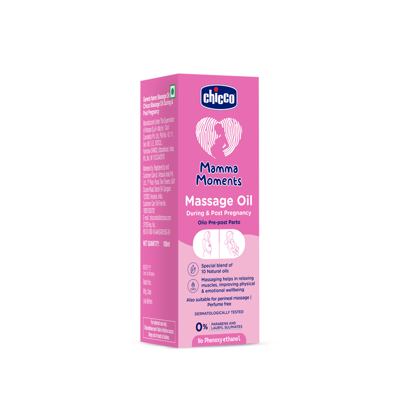 Mamma Moments Massage Oil During & Post Pregnancy 100ml image number 1